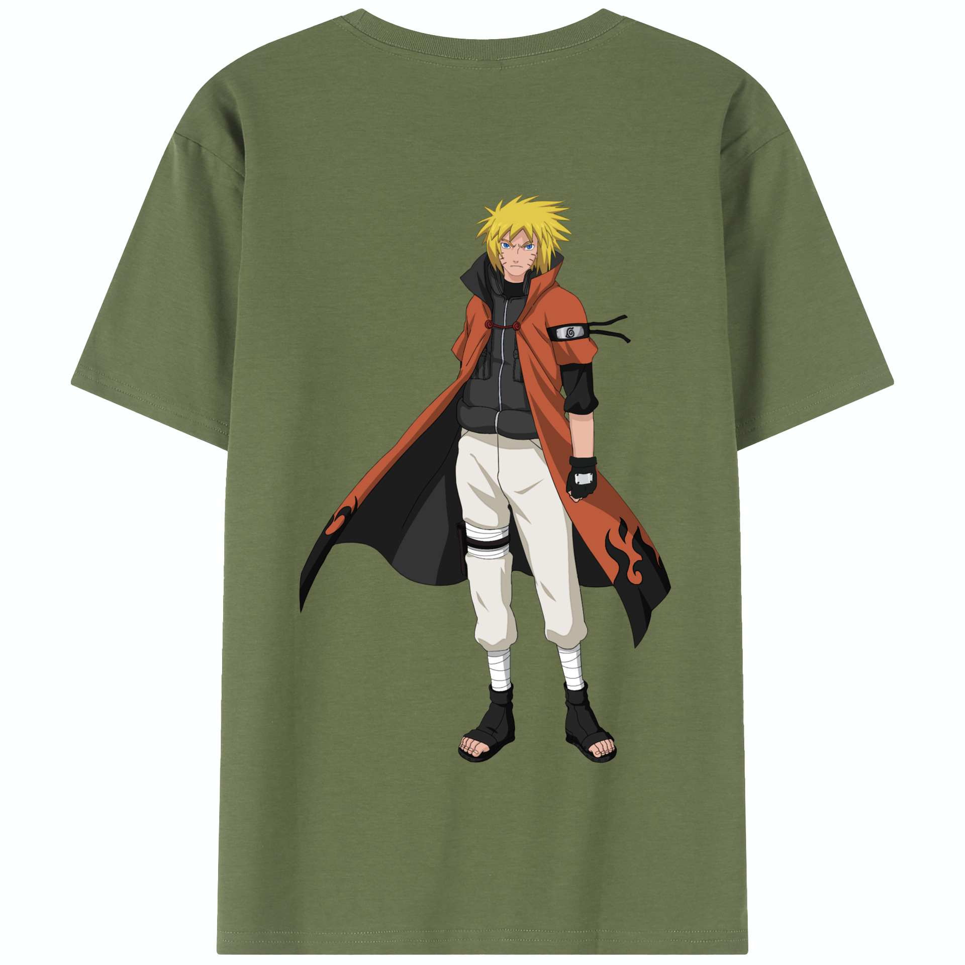 （画像用） NARUTO -ナルト- うずまき ナルト Uzumaki Naruto 綿100％半袖Tシャツ（背面プリント）